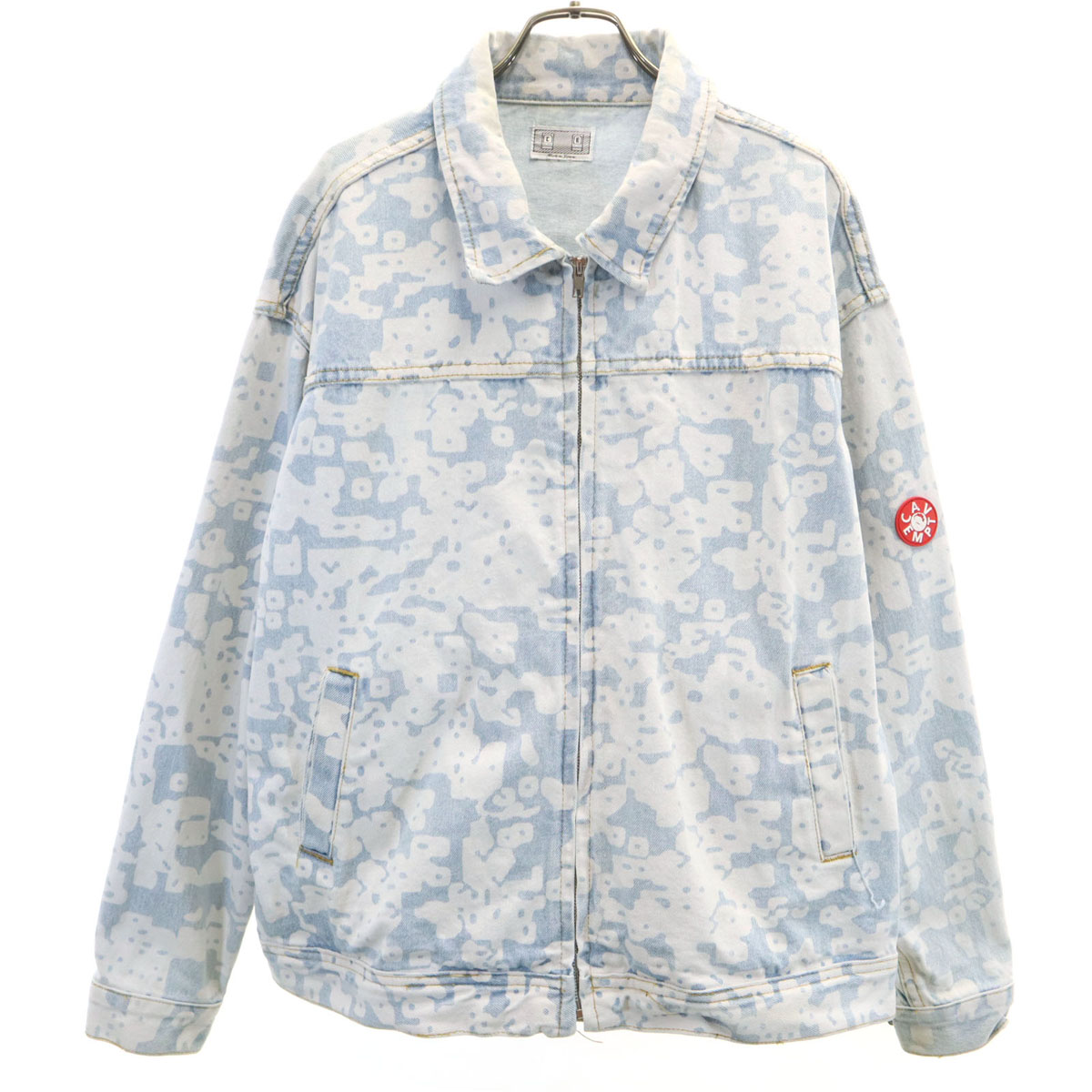 古着 C.E シーイー 日本製 総柄 デニムジャケット アイスブルー ジージャン メンズ 【中古】|Bellis