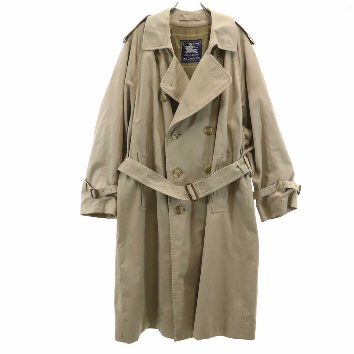 古着 Burberrys バーバリーズ 90s 連合王国製 年寄りの トレンチコート 52 ベージュ メンズ 【中古】 【PD】