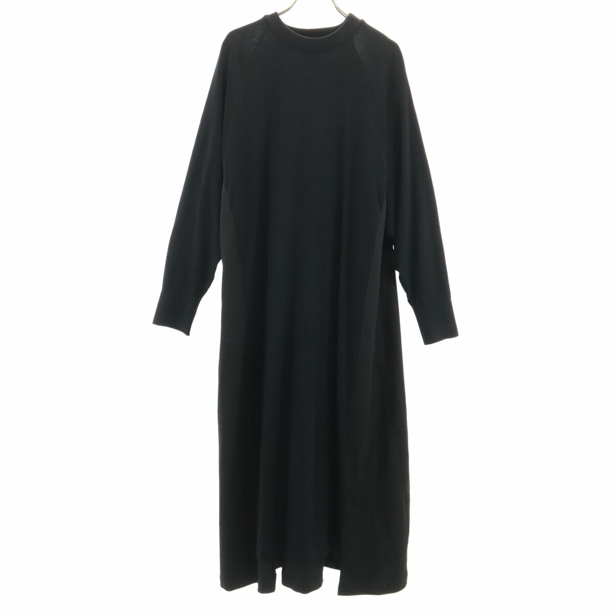 古着 ADORE アドーア 長袖 ニット切替 ロングワンピース 38 ブラック レディース 【中古】|Bellis