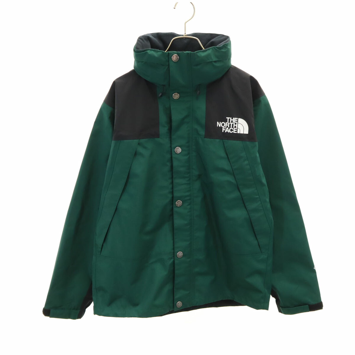 古着 THE NORTH FACE 北の方人間の顔 マウンテンレインテックス 上衣 M 緑であること NP11914 アウトドア メンズ 【中古】 【PD】