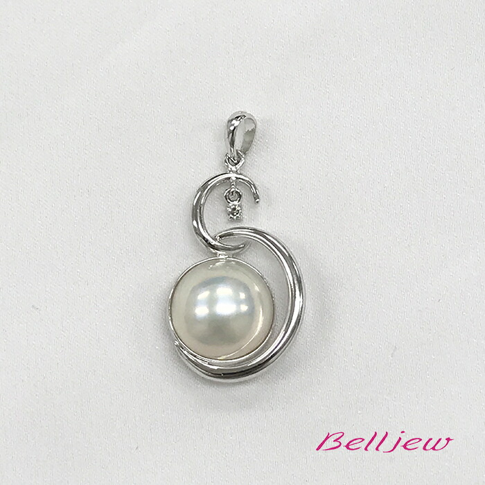 楽天市場】特級 マベ真珠＆ダイヤモンド K18YG ペンダントトップ 世界