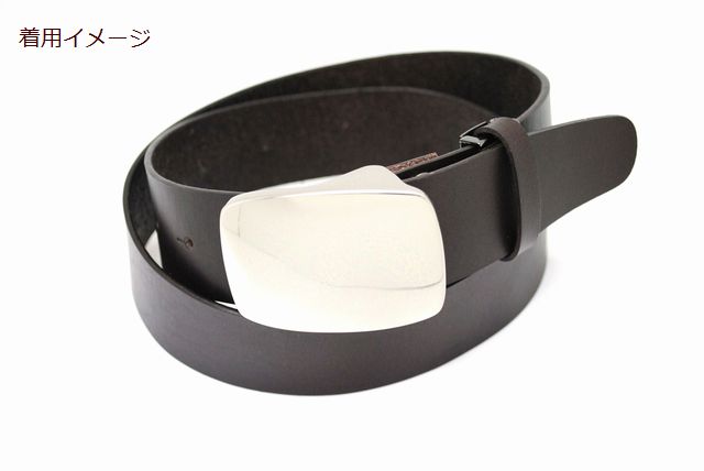 【ネコポス送料350円】バックル40mmシルバートップバックル<4cm幅ベルト用バックル>