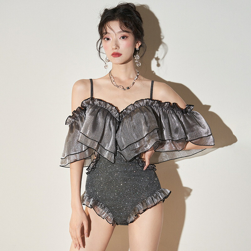 ＼MAX80%OFF／ 水着 レディース ワンピース 体型カバー 30代 40代 50代 競泳 女子 セット水着 かわいい おしゃれ カバーアップ オシャレ 大人可愛い 水中ウォーキング 女性 大きいサイズ オールインワン 水着露出控えめ お洒落 肩だし 肩あき パッド付 小胸 バスト 盛れる