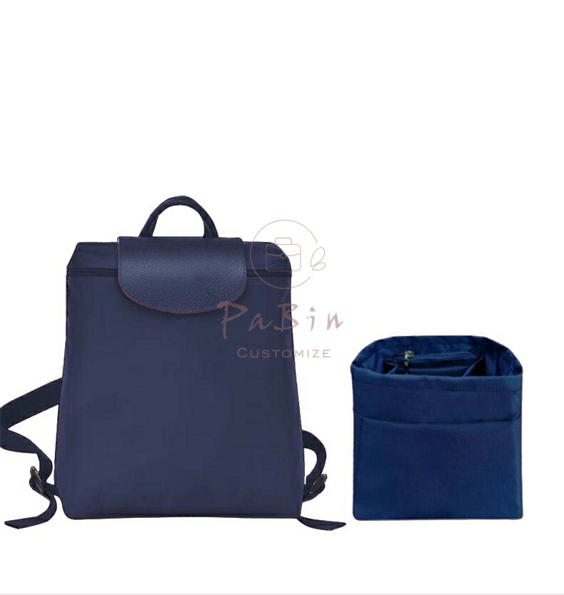 バッグインバッグLongchamp 対応 軽量 自立 インナーバッグ チャック付き 小さめ 大きめ バッグの中 整理 整頓 通勤 旅行バッグ カスタマイズ　定制 バッグ 内部 底 汚れ防止 BagCare