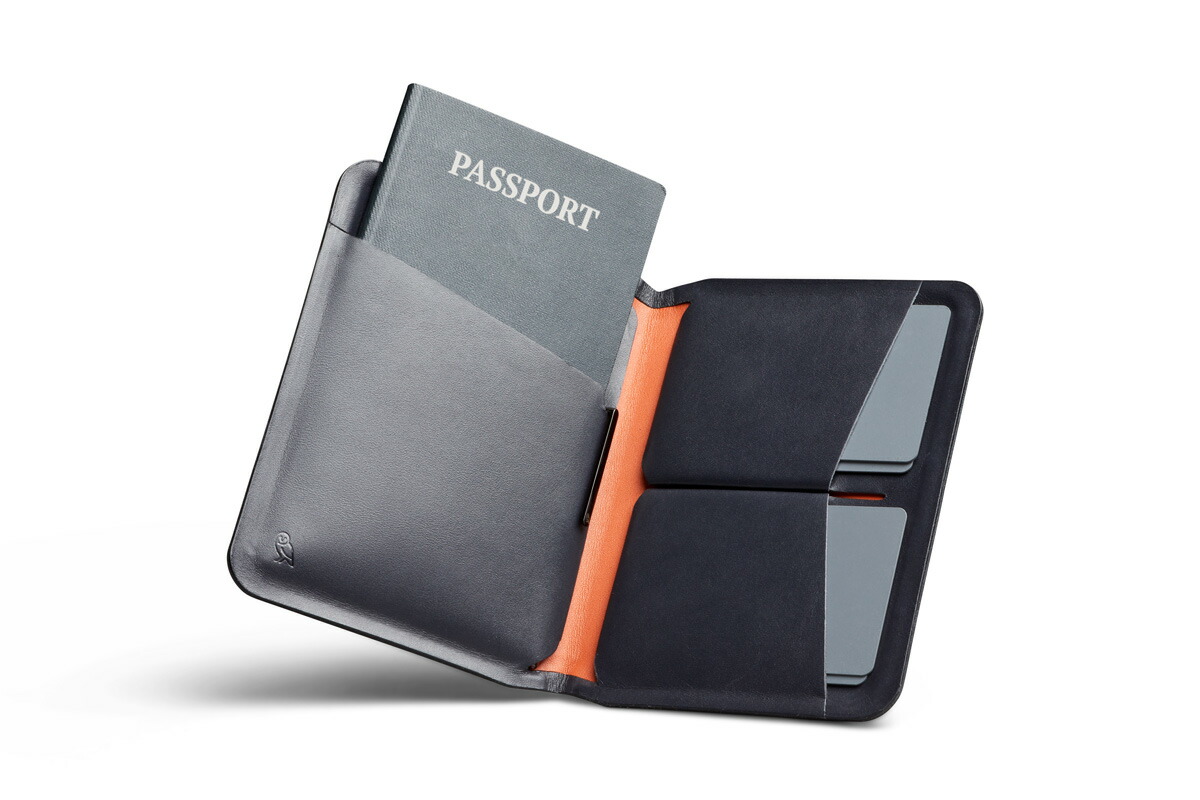 【楽天市場】[bellroy ベルロイ 公式ストア] [ミクロペン付属]パスポートホルダー 財布 二つ折り 本革 メンズ レディース レザー ステッチレス シームレス マグネット式 コンパクト