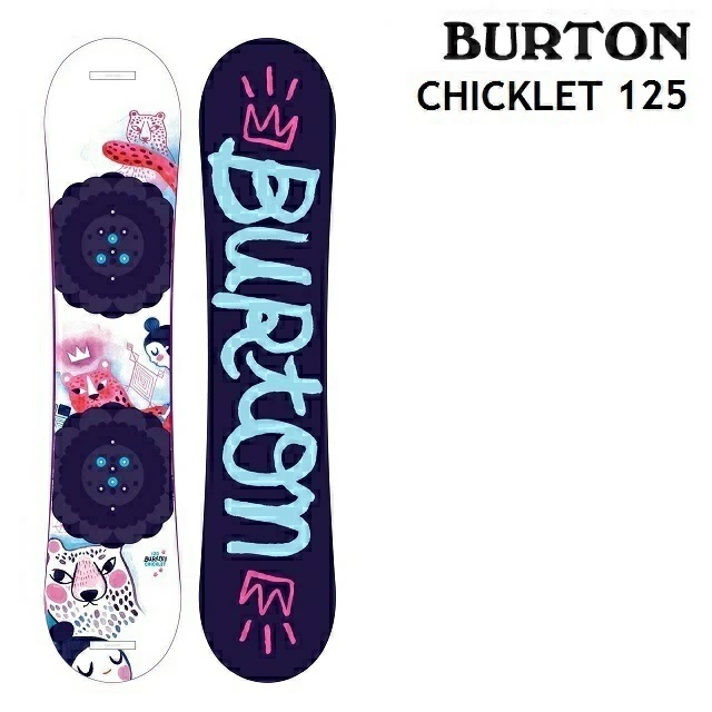 ガールズ Burton チクレット Flat Top スノーボード 120cm-