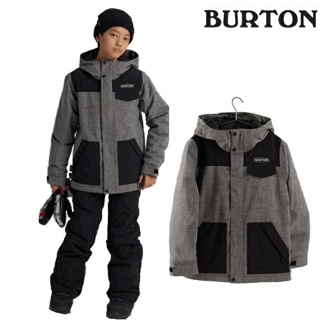 最高の 22 23 Burton Boys Dugout Jacket バートン ダグアウト ジャケット Bog Heather ウエア キッズ スノーボード 日本正規品 Fucoa Cl