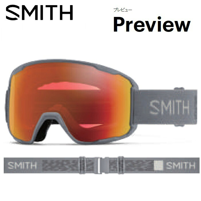 26-27 SMITH スミス PREVIEW プレビュー CIRRUS GREY / CP PRO PHOTOCHROMIC RED MIRROR クロマポップレンズ PRO調光 ゴーグル スノーボード ジャパンフィット 日本正規品｜プロショップ　ベルズ 27,849円