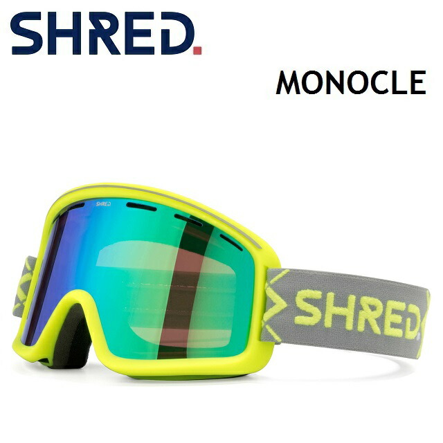 新作入荷!!】 SHRED シュレッド モノクル コントラストレンズ ゴーグル MONOCLE - アクセサリー -  www.qiraatafrican.com