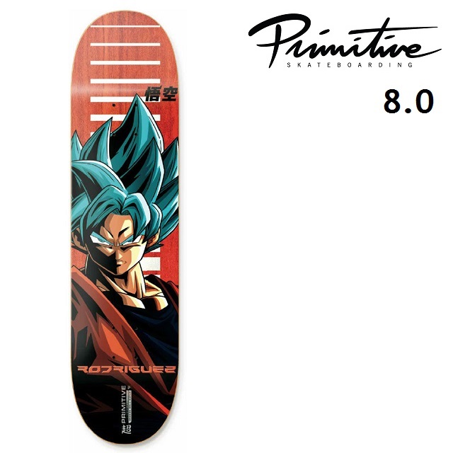 高い素材 Primitive Skateboards プリミティブ スケートボード Dragon Ball Super ドラゴンボール 超 Rodrisuez Ssg Goku 8 0 デッキ スケート W 新版 Www Nripost Com