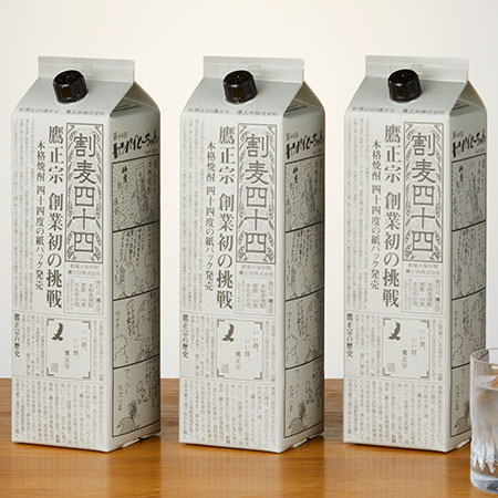 酒 麦焼酎 鷹正宗 麦焼酎 パック 飲み尽し 一升瓶 1800ml 3本組 2026 プレゼント ギフト お酒 紙パック 焼酎 送料無料 お中元 敬老の日 父の日 ギフト プレゼント 【7560円(税込)以上で送料無料】