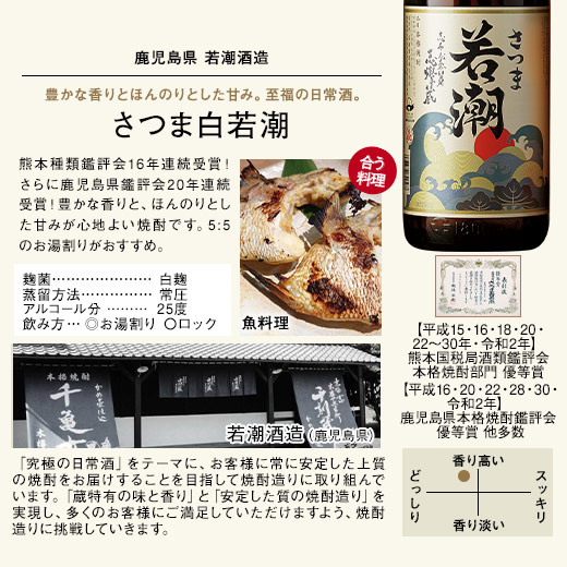 があります】 焼酎 芋焼酎 鹿児島 6酒蔵 受賞芋焼酎 飲み比べセット