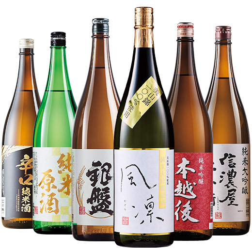 酒 日本酒 純米大吟醸酒 純米酒 特割 新潟 純米づくし 一升瓶 6本組 第3弾 1800ml プレゼント ギフト 2026 【7560円以上(税込)で送料無料】