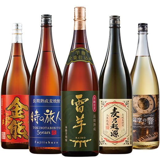楽天市場】酒 焼酎 芋焼酎 飲み比べセット 鹿児島 5酒蔵 「黒」芋焼酎