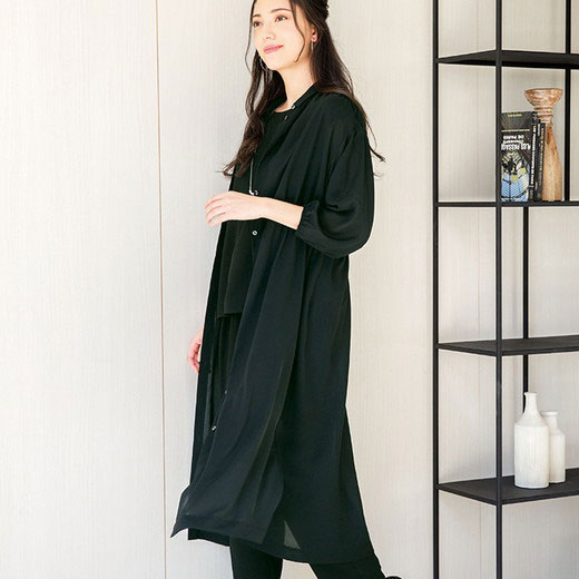 最大1000円offクーポン配布中 L Ll 3 4点セット M Ranan 21夏 ベルーナ ブラックフォーマル ３点セット 40代 M 30代 3l 洗える 羽織ワンピ付ゆるっと３点セット M 3l ベルーナ 50代 レディース ミセス 大人 ファッション 夏 夏服 Ranan ラナン 喪服 スーツ