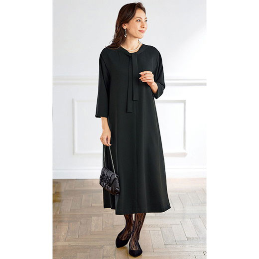 8周年記念イベントが ブラックフォーマル M L Ll 日本製素材２ｗａｙデザインフォーマルワンピース M Ll ベルーナ Belluna 40代 50代 60代 ミセス 大人 ファッション レディース 夏 夏服 喪服 礼服 スーツ 冠婚葬祭 Dentempsdfw Com