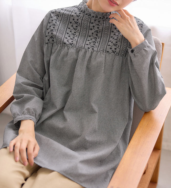 楽天市場】シャーリングギャザーチュニックトップス [C5538