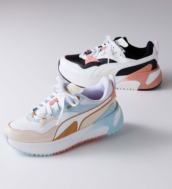 ＼まとめ買い最大20％OFFクーポン／スニーカー 22.5cm 23.0cm 23.5cm 24.0cm 24.5cm ＜PUMA＞Ｒ78　ディスラプト　スニーカー 22.5cm-24.5cm 2025春 靴・履物 RANAN ラナン