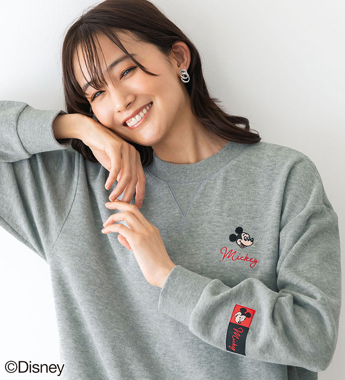 トレーナー レディース ＜Ｄｉｓｎｅｙ＞刺しゅうデザイントレーナー ベルーナ belluna 2025秋冬 M～5L ★レビュー企画対象