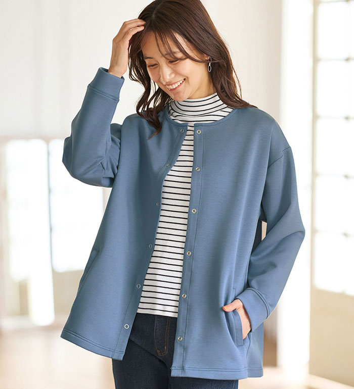 美品 ロロピアーナ メリノウールカーディガン グレー 50 レディス ニットウェア | Loro Piana