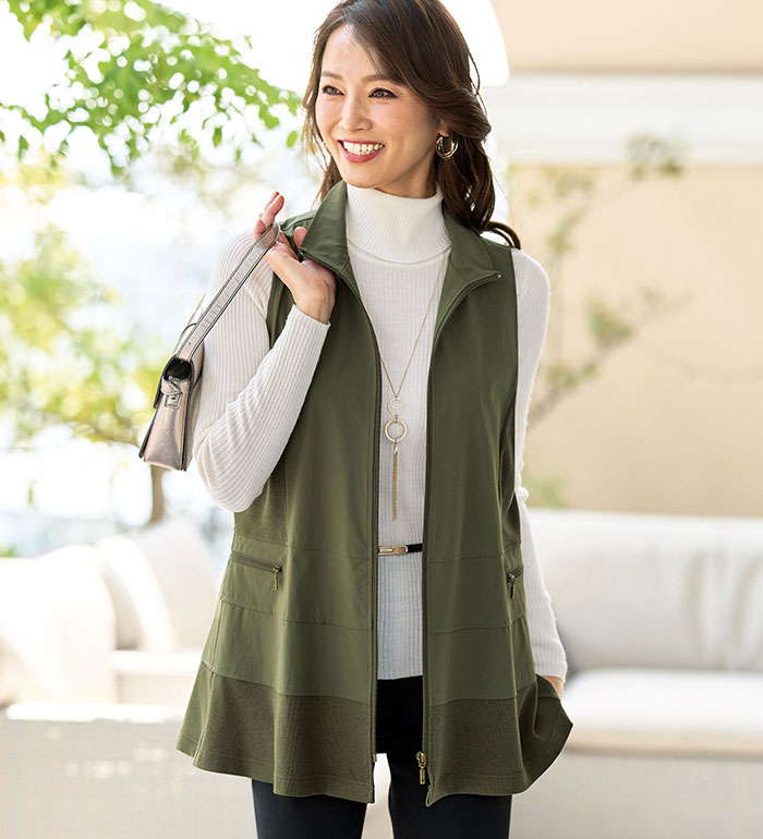 楽天市場】＼まとめ買い最大2000円OFFクーポン／ベスト 綿麻素材切替