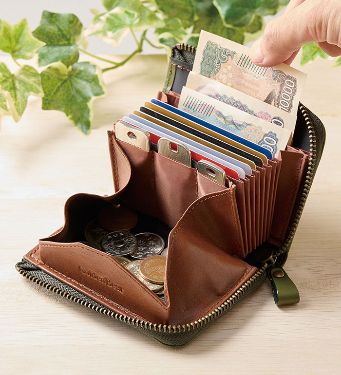 財布 メンズ＜ゴールデンベア＞お札を折らずに収納！コンパクト財布 メンズ 紳士 4,912円