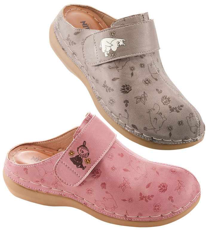 ＼まとめ買い最大2000円OFFクーポン／サンダル レディース ＜ムーミン＞サッと履ける！草花柄ミュール 2026春 ベルーナ belluna S(21.5-22.0cm画像