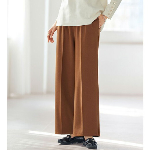 新品未使用　newnow ウールボアパンツ　ブラウン　Mサイズ 楽天市場】＼まとめ買いクーポン配布中／ワイドパンツ ウールライク