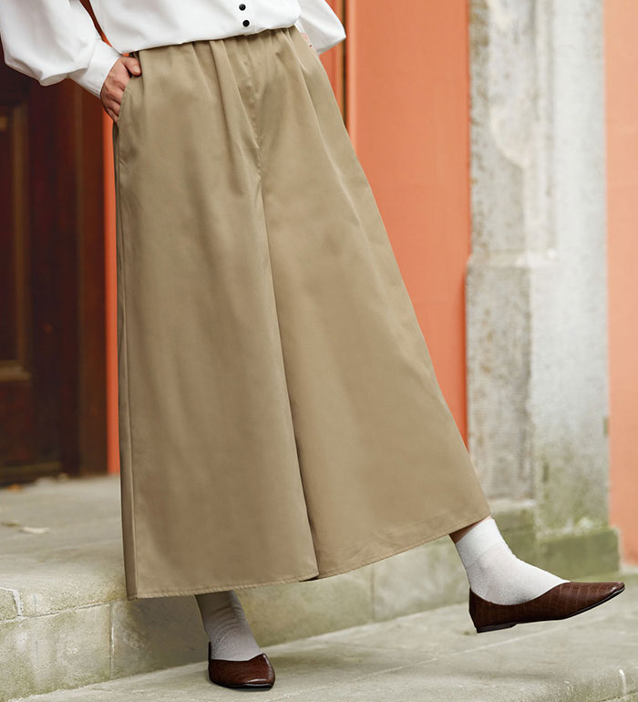 ＼早割全品10％OFFクーポン／フルレングスパンツ M-L LL-3L 4L-5L 【MOOMIN】ポケットデザインゆったりパンツ(M-L〜4L-5L) ベルーナ Belluna 40代 50代 60代 ミセス 大人 レディース 秋冬服 ロングパンツ ロング丈 ボトムス パンツ画像