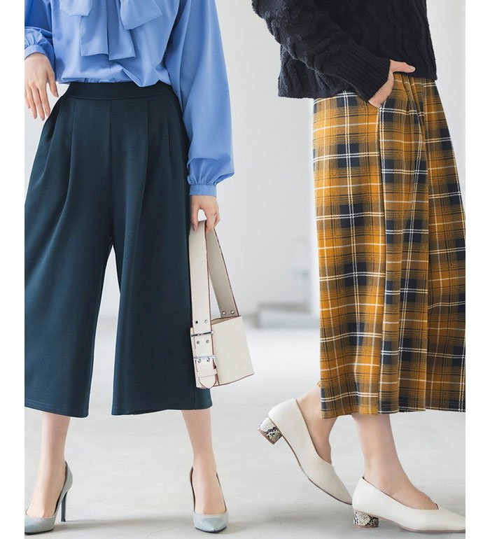 楽天市場】裏起毛 パンツ 冬 レディース ワイドパンツ 裏起毛ガウチョ