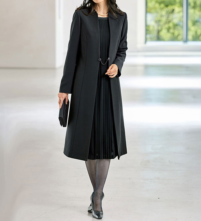 楽天市場】ブラックフォーマル 洗えるストレッチ！ロングジャケット