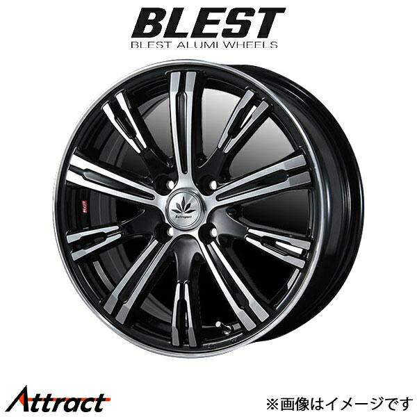 ブレスト バーンシュポルト タイプ 525 アルミホイール 1本 フィット GK(17×6.5J 4-100 INSET52 ブラックポリッシュ)BLEST