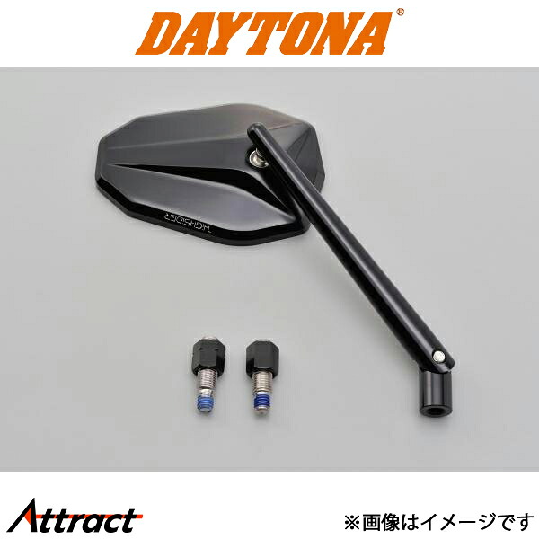 デイトナ バイク用 HIGH SIDER ロッドミラー VICTORY ブラック バイク用品 17888 DAYTONA