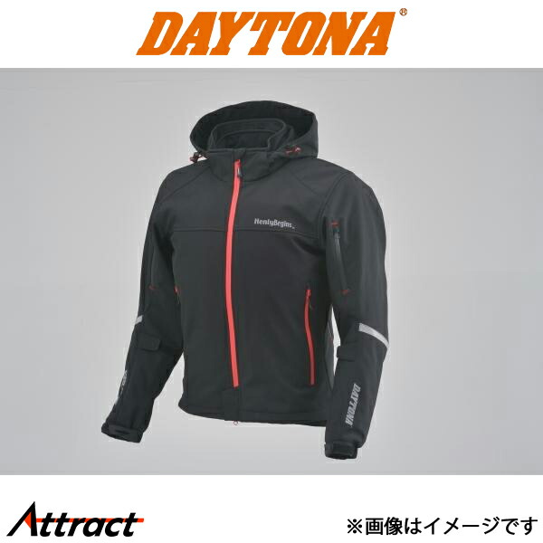 デイトナ バイク用 HBJ-057 ソフトシェルパーカー ブラック バイク用品 99558 DAYTONA