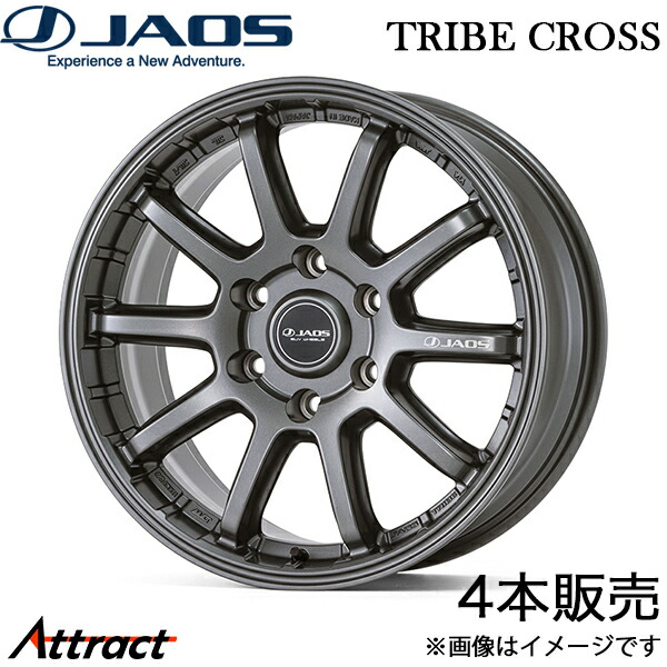 ジャオス トライブクロス LX アルミホイール 4本(18×8.5J 6-139.7 +45 マットガンメタリック)B952886MGM JAOS TRIBE CROSS ホイール