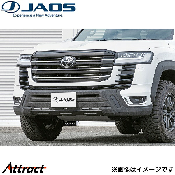 ジャオス ランドクルーザー 300系[ZX]フロントバンパーガード 塗装品 タフブラック B016051TB JAOS｜Attract