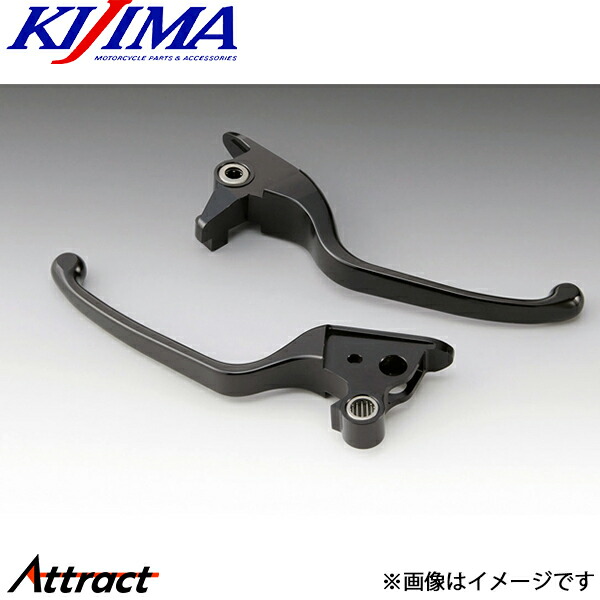 キジマ スリムレバー アルミビレット ブラック ベアリング入り 15y- ソフテイル HD-04378 バイク用品 KIJIMA