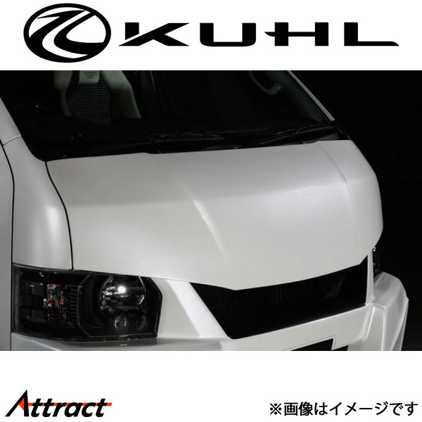 クール ハイエース 200系[4型以降ワイド]ボンネット Ver3 1トーン塗装品 Ver4 200W-GT KUHL エアロ 外装パーツ