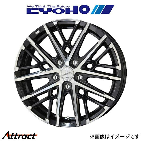 共豊 スマック グレイヴ アルミホイール 1本 カムリ AVV50(16×6.5J 5-114.3 INSET38 サファイアブラックポリッシュ)KYOHO SMACK GRAIVE