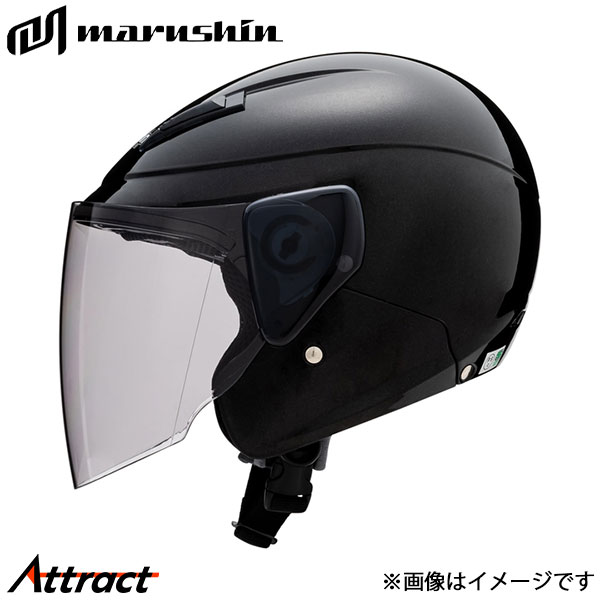 マルシン工業 M-520 セミジェットヘルメット ブラックメタリック フリー(57～60cm未満) 00005203 MARUSHIN ヘルメット