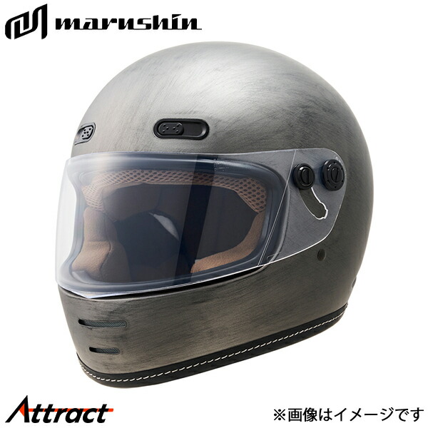 マルシン工業 MNF1 エンドミル フルフェイスヘルメット フラットスクラッチグレー XL 61-62cm) 02001332 MARUSHIN MNF1 END MILL