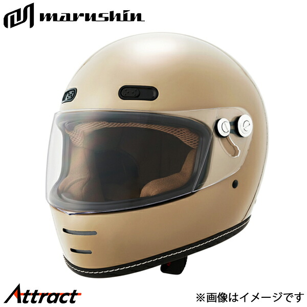 マルシン工業 MNF1 エンドミル フルフェイスヘルメット キャラメルベージュ M(57～58cm) 02001336 MARUSHIN MNF1 END MILL ヘルメット｜Attract
