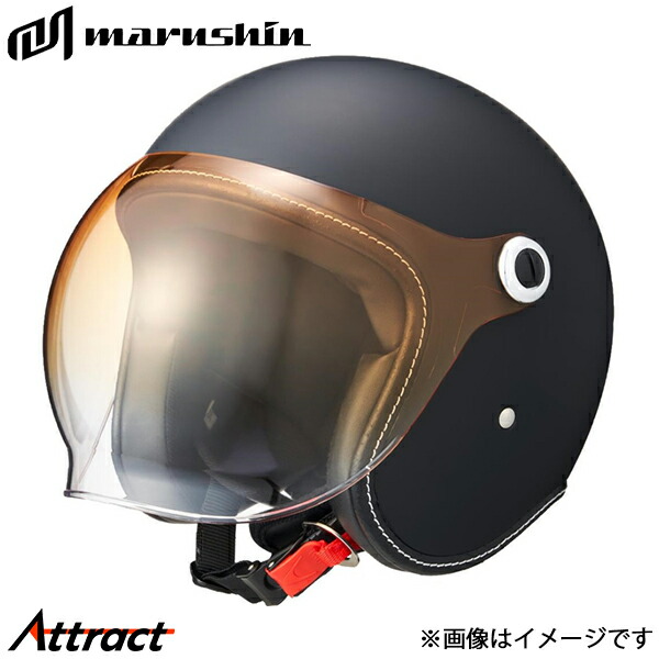 マルシン工業 MCH4 バブルライダーメン ジェットヘルメット マットブラック M(57～58cm) 05301001 MARUSHIN ヘルメット