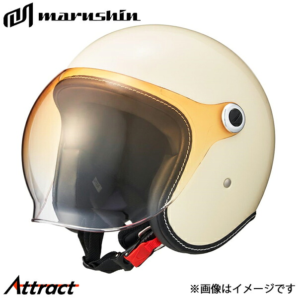 マルシン工業 MCH4 バブルライダーメン ジェットヘルメット アイボリー XL 61-62cm) 05301013 MARUSHIN ヘルメット