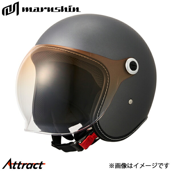 マルシン工業 MCH4 バブルライダーメン ジェットヘルメット フラットガンメタリック L(59～60cm) 05301052 MARUSHIN ヘルメット