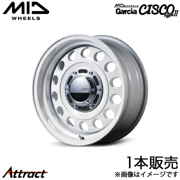 MID ガルシアシスコ TypeII スイフト HT51S/HT81S アルミホイール 1本(15×4.5J 4-100 +45 オールドイングリッシュホワイト)マルカ Garcia CISCO TypeII