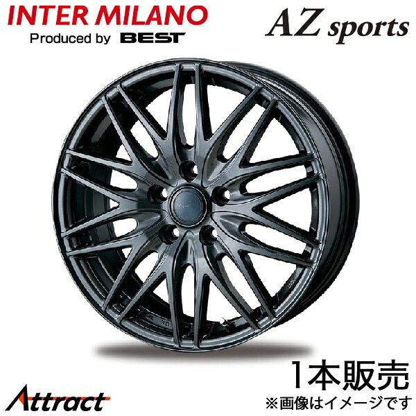 インターミラノ AZスポーツ ML-10 ヴェロッサ 110系 アルミホイール 1本(16×6.5J 5-114.3 +48 ダークグレーメタリック)INTER MILANO