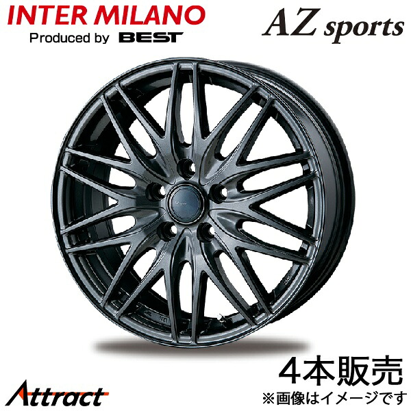 インターミラノ AZスポーツ ML-10 ヴォクシー 80系 アルミホイール 4本(16×6.5J 5-114.3 +53 ダークグレーメタリック)INTER MILANO