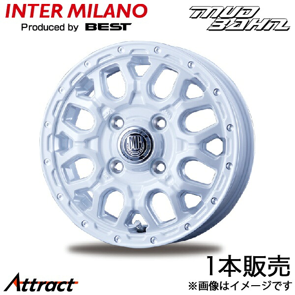 インターミラノ マットバーン XR-800M フレアワゴンカスタムスタイル MM42S アルミホイール 1本(14×4.5J 4-100 +45 ピュアホワイト) 10,354円