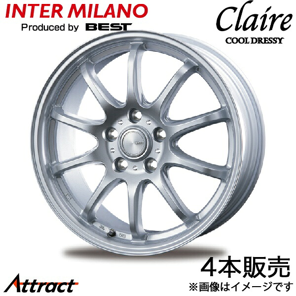 インターミラノ クレール ZT10 マークX 120系 アルミホイール 4本(16×6.5J 5-114.3 +48 シルバー)INTER MILANO CLAIRE ZT10 ホイール単体
